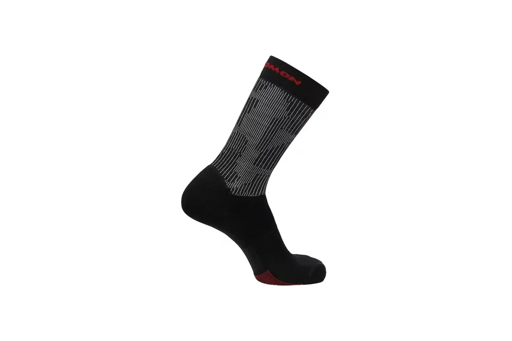 PonožkySalomon Ultra Crew Deep 19712 black/alloy/goji berry Expresní Doručení