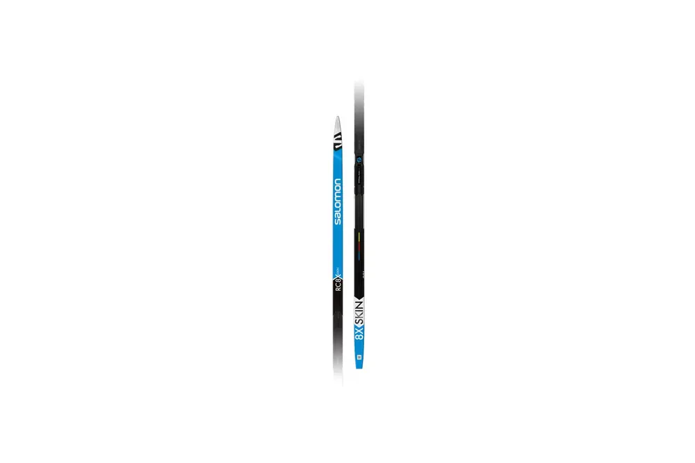 Ověřený LyžeSalomon RC 8 eSkin Medium 411888 + deska PSP black/white/blue 196 cm 2021/22