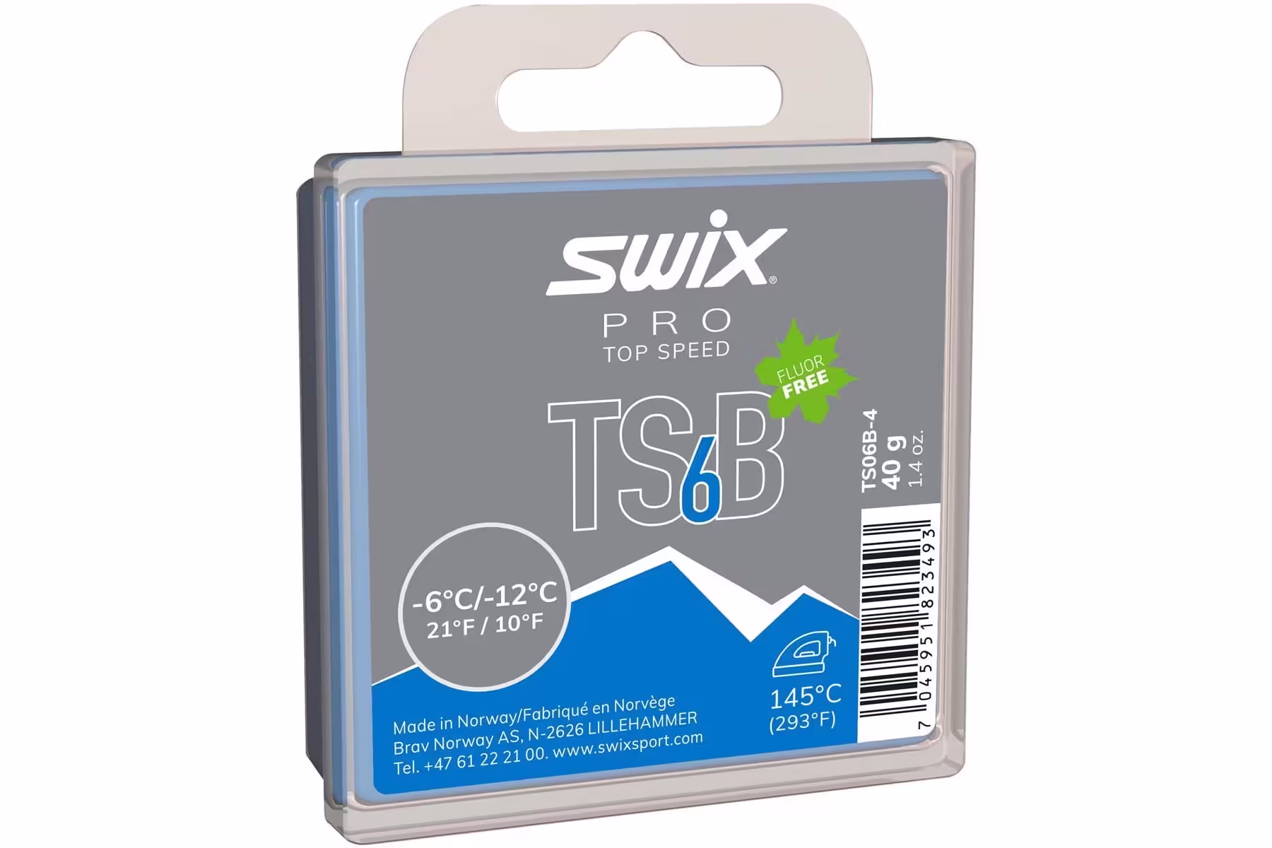 Horká Nabídka Skluzný voskSwix Top Speed TS6B blue 40g -6°C/-12°C