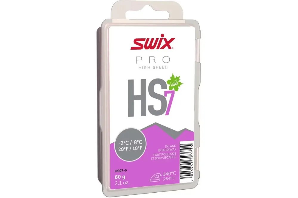 Skluzný voskSwix HS7 violet -2°C/-8°C 60g Zlevněný