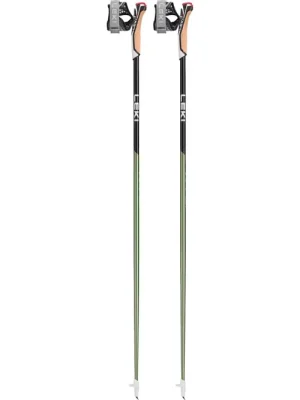 Cenově Výhodný Nordic walking hůlkyLeki Flash Carbon green/black/neonyellow 130cm