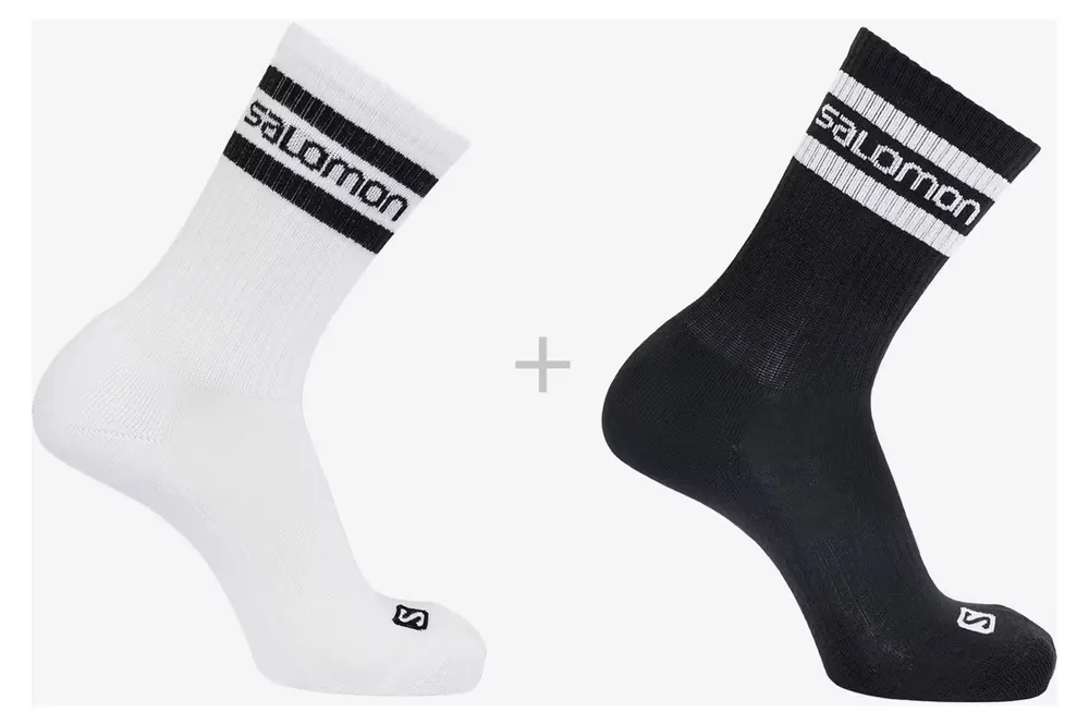 Rychlé Dodání PonožkySalomon 365 Crew 2-pack 14454 white/black