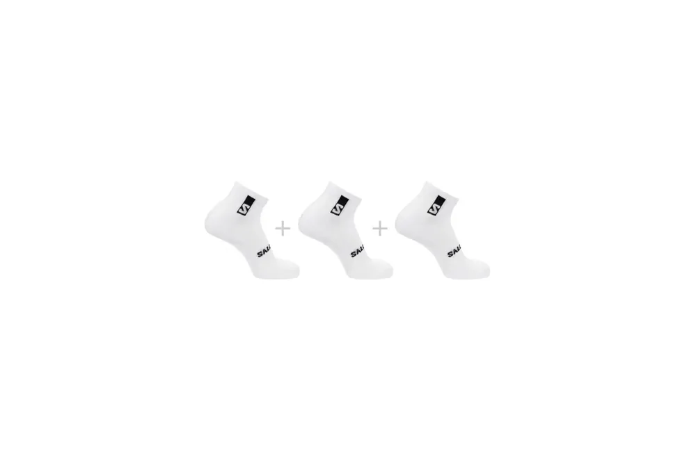PonožkySalomon Everyday Ankle 3-pack 20865 white/white Pouze Dnes