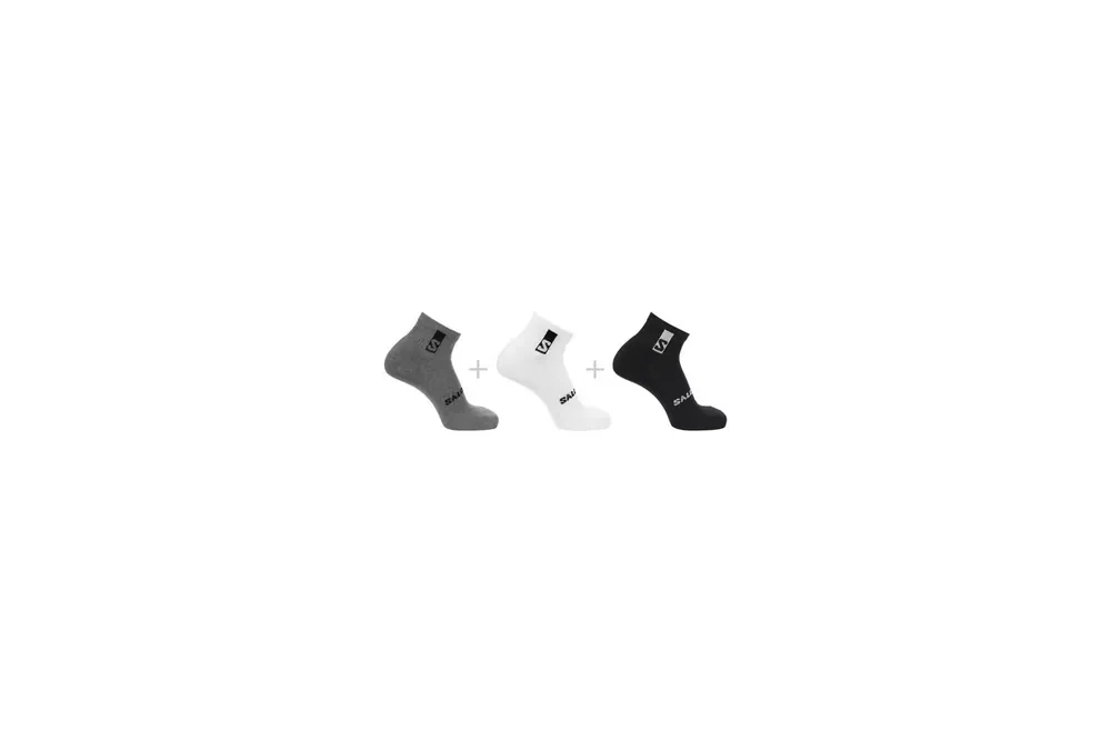 Super Cena PonožkySalomon Ponožky Salomon Everyday Ankle 3-pack 20867 black/white/grey S/36-38