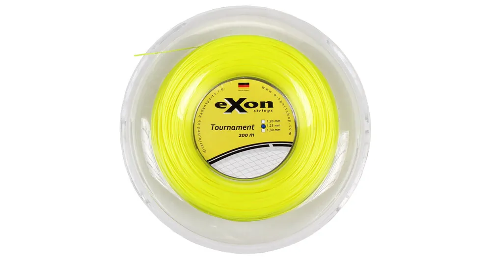 Tournament tenisový výplet 200 m žlutá neon Novinka