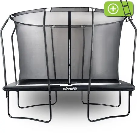 Trampolína VIRTUFIT Premium s ochrannou sítí Černá 213 x 305 cm Ověřený