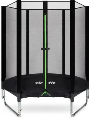 Nejlepší Volba Trampolína VIRTUFIT pro děti s ochrannou sítí Černá 140 cm
