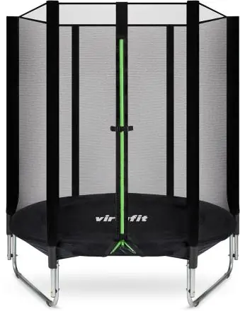 Nejlepší Volba Trampolína VIRTUFIT pro děti s ochrannou sítí Černá 140 cm