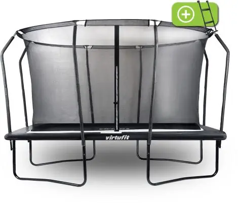 Trampolína VIRTUFIT Premium s ochrannou sítí Černá 244 x 366 cm Značkový
