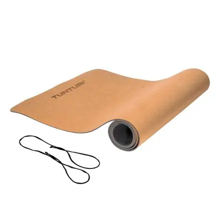 Podložka na jógu - korková TUNTURI Cork TPE Yoga Mat Vrácení Zdarma