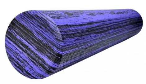 Pilates pěnový válec 90 x 15 cm fialovo černý mramor Top Prodej
