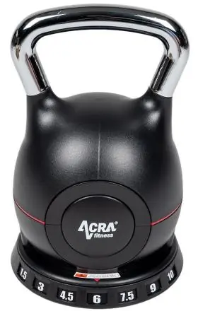 Kettlebell ACRA 7v1 nastavitelný 1,5 - 10 kg Tovární Cena