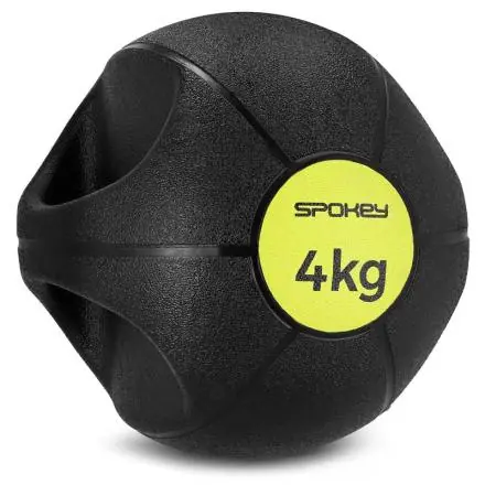 Časově Omezené Medicinbal s úchyty SPOKEY GRIPI 4 kg