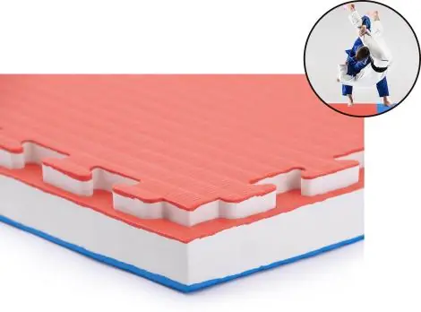 Vrácení Zdarma TRINFIT Tatami JUDO T40 - 100 x 100 x 4 cm - červená/modrá