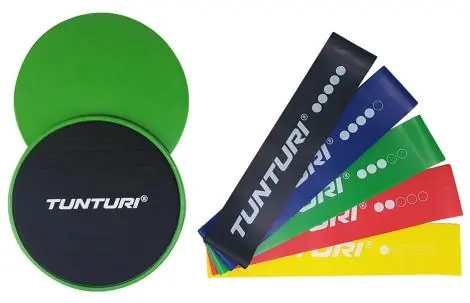 Set pro posílení středu těla TUNTURI Resistance & Core Sliders Set Nízká Cena