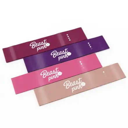 Posilovací guma Resistance Set - 4 ks BeastPink Vysoce Kvalitní