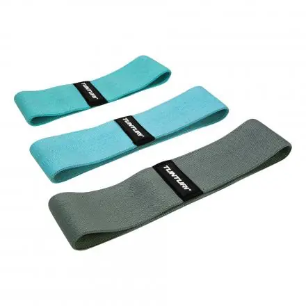 Must-Have Set textilních odporových gum TUNTURI Booty - 3 kusy