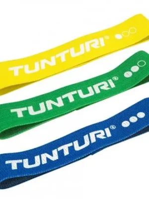 Autentický Set textilních odporových gum TUNTURI - 3 kusy