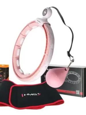 Masážní hula hoop se závažím a počítadlem + zeštíhlující pás PLUS SIZE HMS HHM15 Přímo Od Výrobce