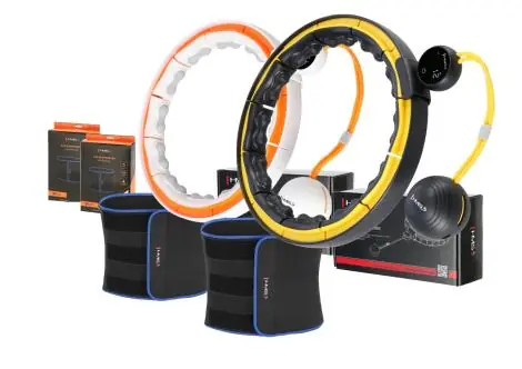 Masážní hula hoop HMS HHM21 se závažím, magnety a počítadlem + zeštíhlujícího pásu Horká Nabídka