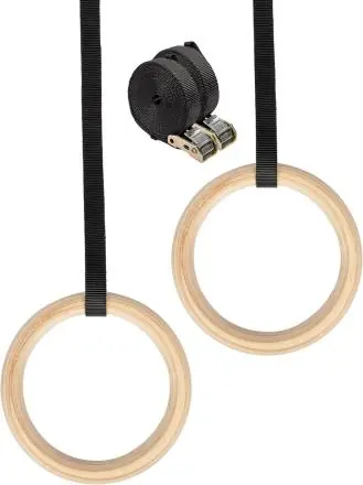 Gymnastické kruhy VIRTUFIT Wooden Gym Rings Odeslání Ihned