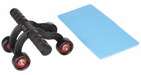 Posilovací kolečko Ab Roller 4W MERCO černé Zlevněný