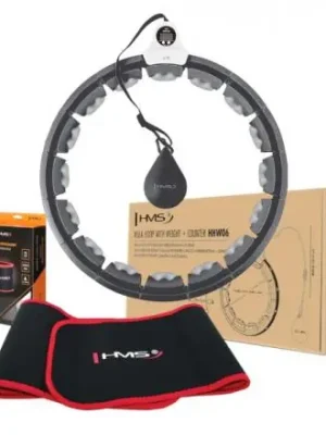 Hit Sezóny Masážní hula hoop se závažím a počítadlem + zeštíhlující pás HMS HHW06