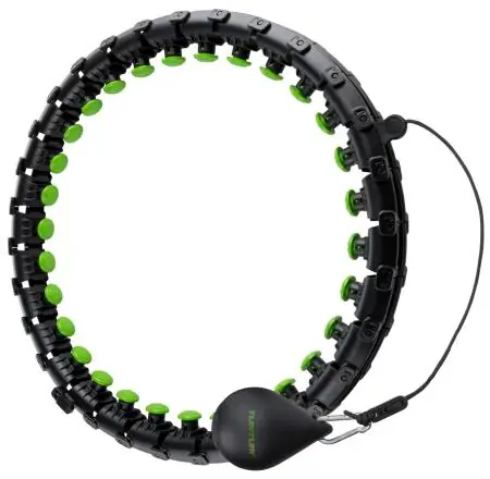 Vrácení Zdarma Obruč Hula Hoop TUNTURI s nastavitelným závažím VELKÁ