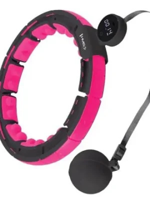 Masážní hula hoop HMS HHM16 se závažím a počítadlem černá Must-Have