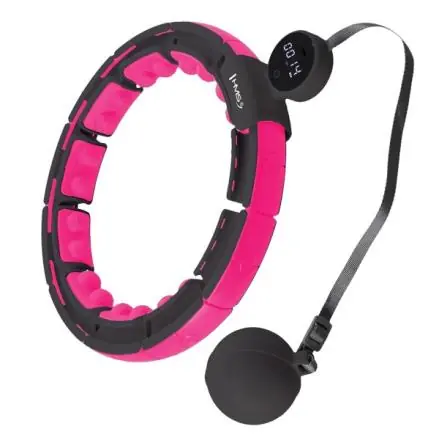 Masážní hula hoop HMS HHM16 se závažím a počítadlem černá Must-Have