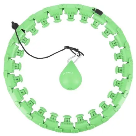 Přímo Od Výrobce Masážní hula hoop HMS HHW12 plus size se závažím zelená