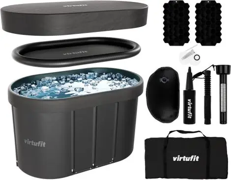 Autentický Otužovací káď VIRTUFIT Oval Ice Bath Anthracite
