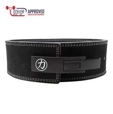 Tovární Cena Powerlifterský opasek SS Lever belt černý 10mm – IPF Approved