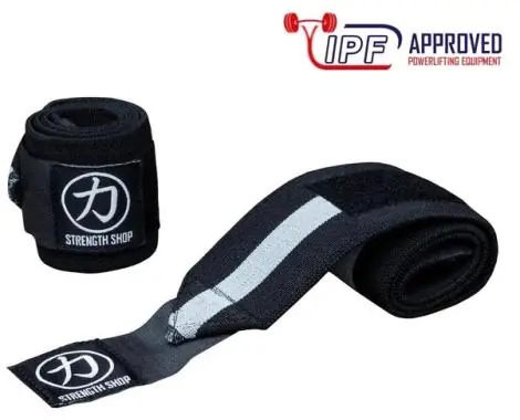 Bandáže na zápěstí SS Wrist wraps super heavy černá/šedá – IPF Approved Rychlé Dodání