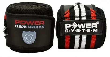 Dokud Zásoby Vydrží Bandáže omotávací na lokty POWER SYSTEM Elbow Wraps
