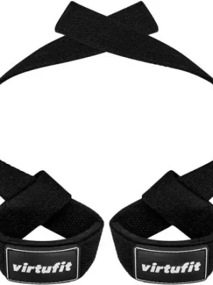 Super Cena Trhačky VIRTUFIT Padded Lifting Straps Černé
