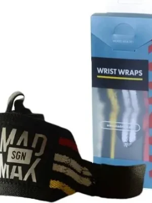 Sezónní Sleva Elastická bandáž na zápěstí MADMAX žluto/červená