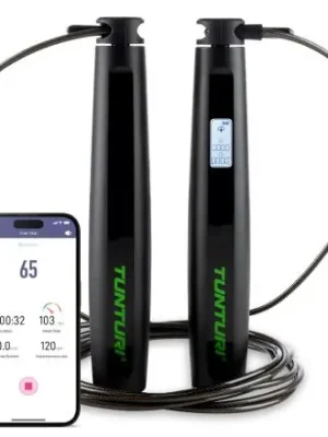 Švihadlo nastavitelné s displejem a aplikací Smart Jump TUNTURI Cenová Bomba