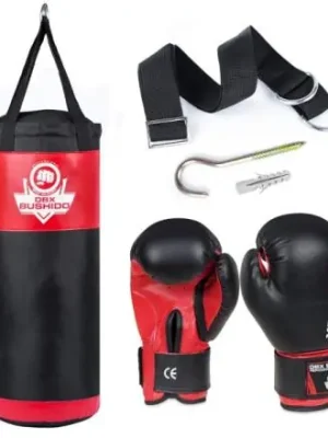 Jen Po Omezenou Doba Sada pro trénink boxu DBX BUSHIDO Kids60.2 červená