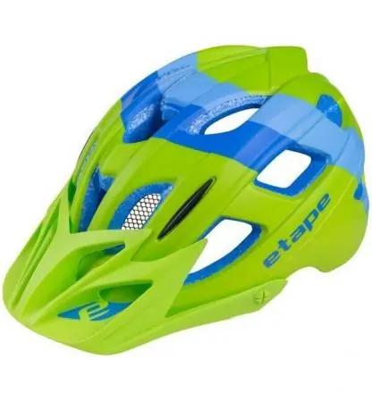 Sleva Cyklistická helma Etape Hero dětská modrá-zelená