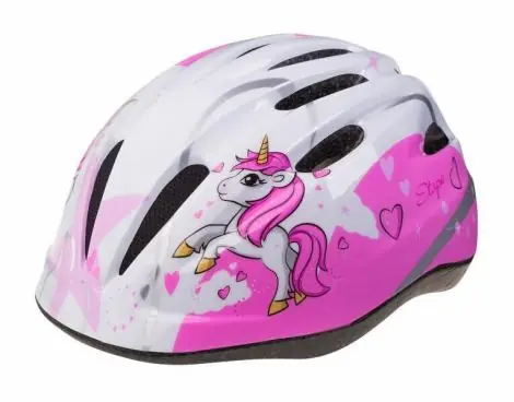Cyklistická helma Etape Rebel dětská bílá-růžová Víkendová Akce