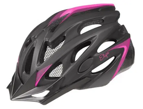 Autentický Cyklistická helma Etape Venus černá-růžová
