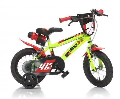 Zlevněný Dětské kolo Dino Bikes 12" svítivě žluté