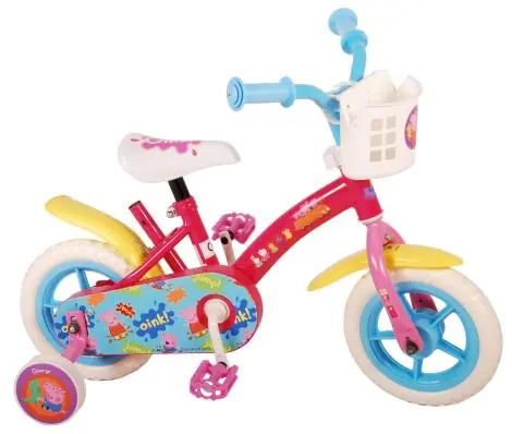 Dětské kolo VOLARE Prasátko Peppa 10", růžové Vrácení Zdarma