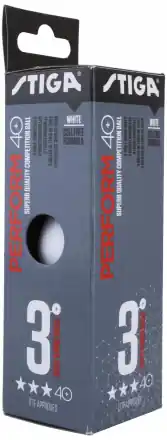 STIGA PERFORM ABS***, white, 3-pack Must-Have