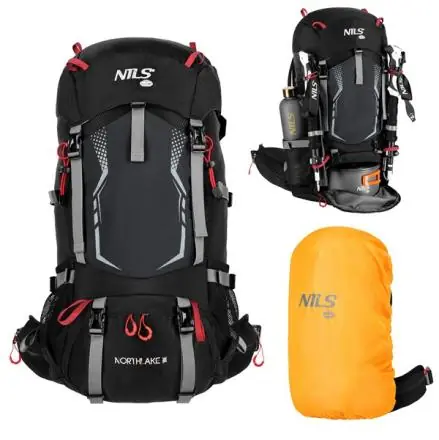 Turistický batoh NILS Camp NC1993 Northlake 30L + 10L černý Levný