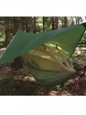 Hamaka se stříškou YATE HIGHLANDER Nomad Hammock zelená Nejprodávanější