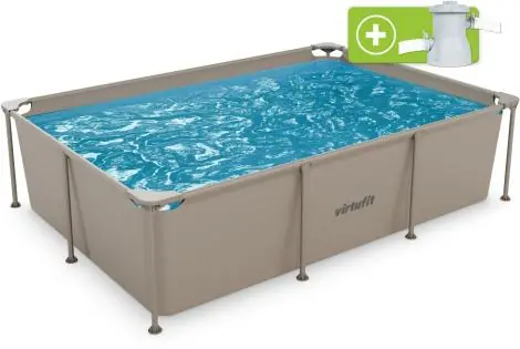 Bazén VIRTUFIT Rectangular Swimmingpool 260 x 180 cm béžový Nejprodávanější