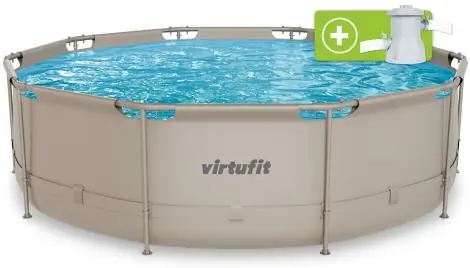 Bazén VIRTUFIT Round Swimmingpool 366 x 100 cm béžový Oblíbený