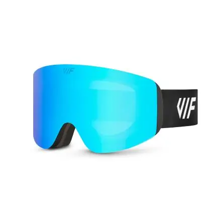 Cenová Bomba Lyžařské a snowboardové brýle VIF SKI & SNB černé x ledově modré
